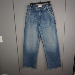 New Current/Elliott The Painter High Rise Relaxed Fit Wide Leg Jeans size 27